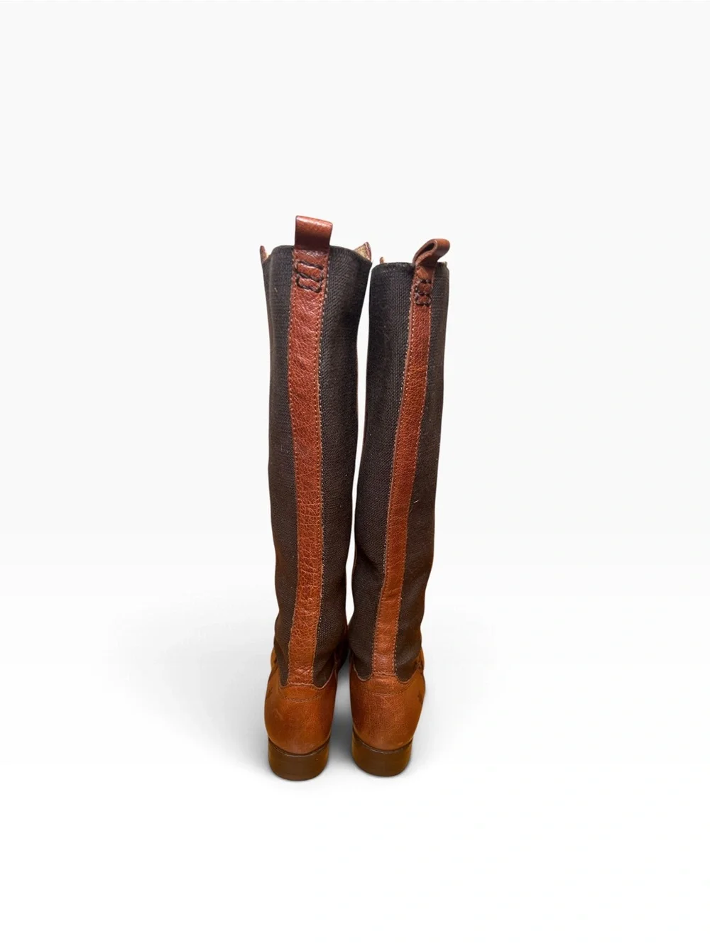 Frye Molly Gore Tall Tan Leather Riding Boots Equestrian Size 6B